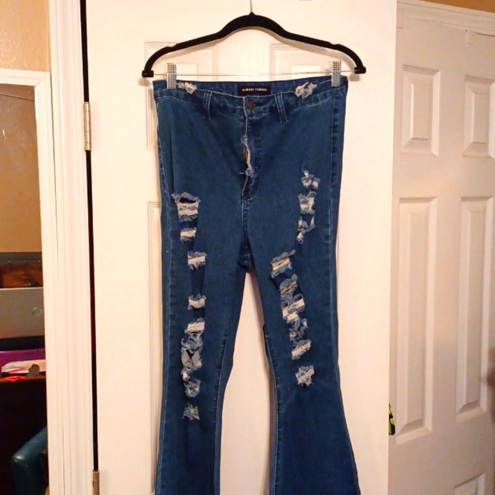 Flare dark jeans